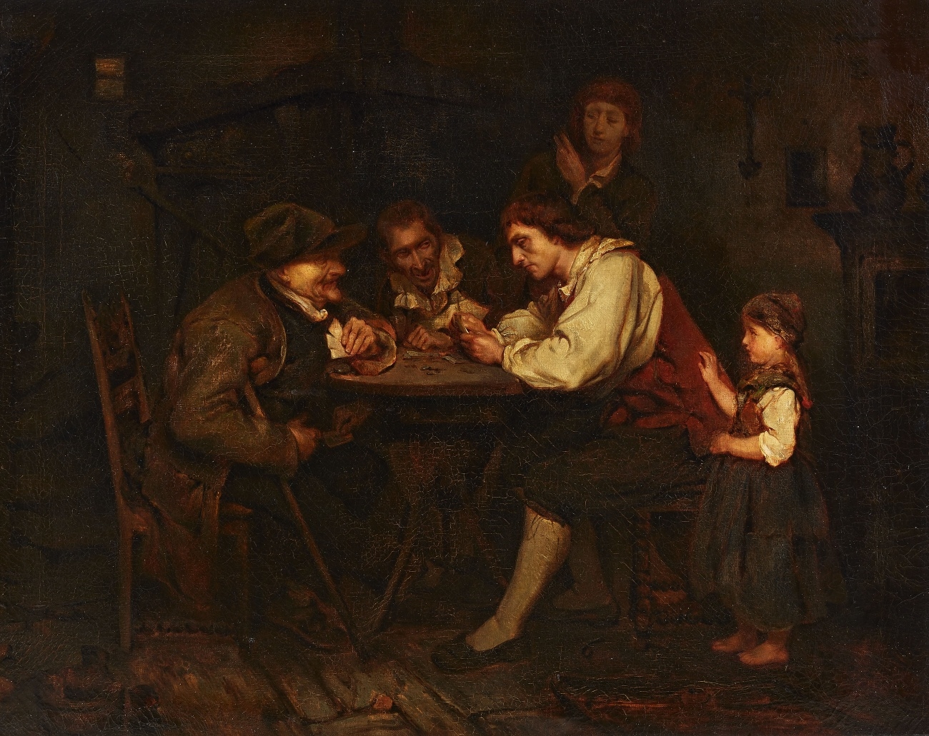 The Gambler by Ludwig Knaus