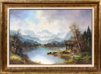 Alpine lake scene - R. Gleiche