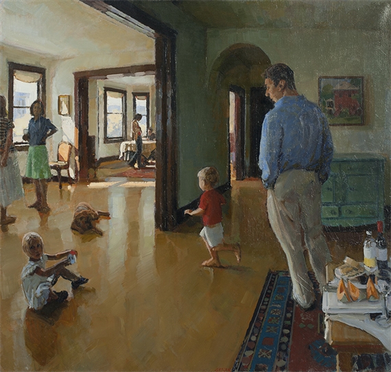 House, figures in an interior by Philip Geiger, 2002
