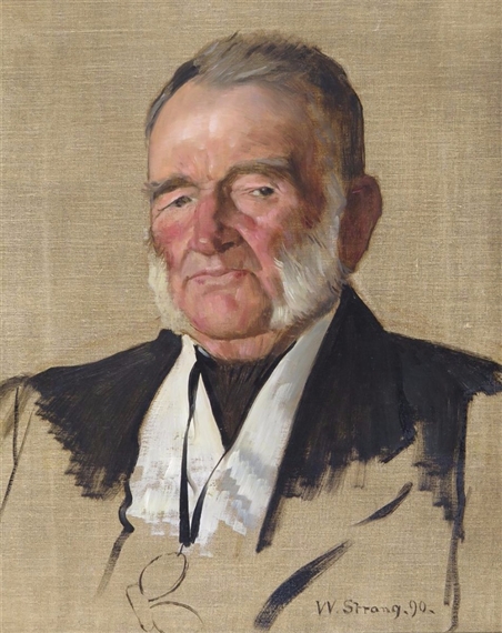 Portrait of Charles Patullo Forgan, part owner and Captain of the opium clipper Water Witch by William Strang, 1990