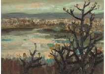 2 Works: Waterscape (Asago Landscape), Work - Yuzo Chimoto