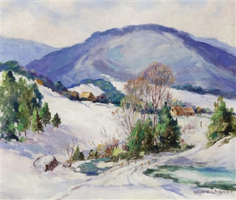 Mountain landscape in winter - Olive Ruth H. Chaffee