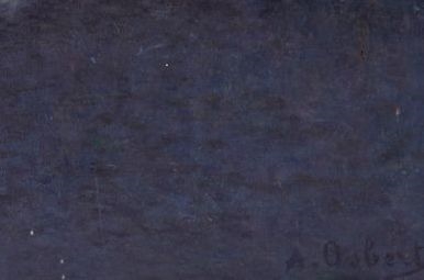 Artwork by Alphonse Osbert, Le calme du soir, Made of oil on panel