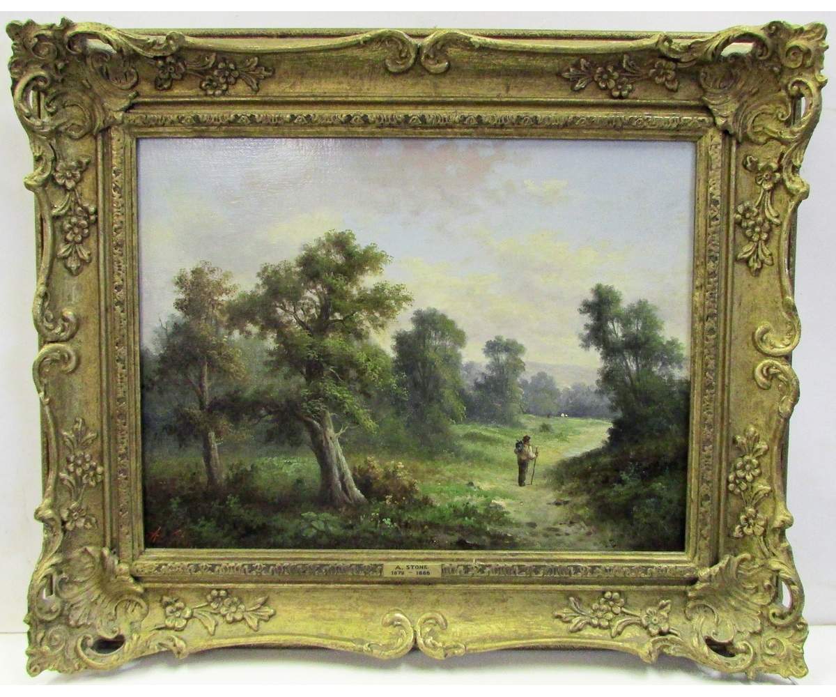 Ada Stone | Figure in Woodland Path | MutualArt