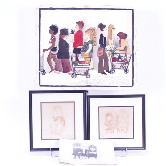 4 works, The Aunts;The Club;The Friends;The A & P Ladies
