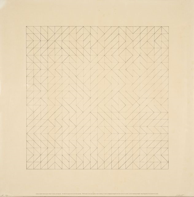 Sol LeWitt | Work from Instructions: two plates (1971) | MutualArt
