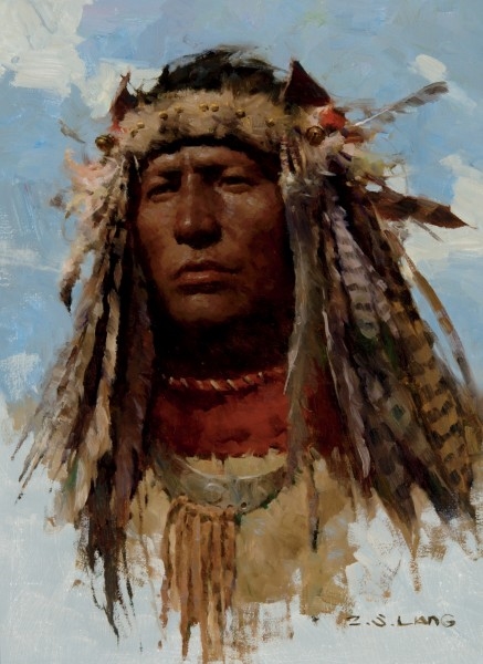 Z.S. Liang | Pride of the Lakota, Before Deer Medicine Rock | MutualArt