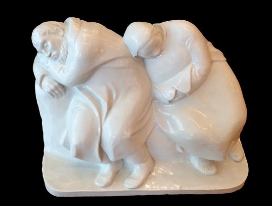 Schlafendes Bauernpaar by Ernst Barlach, 1912