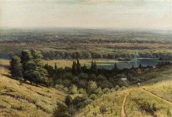 A Ukrainian Landscape - Ivan Fedorovich Vasiliev