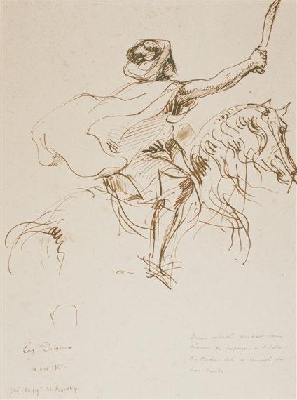 CHARGING CAVALIER by Eugène Delacroix, 1848