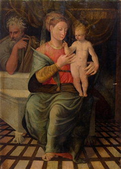 The Holy Family - Vicenzo degli Azani da Pavia