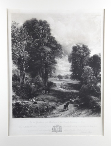 Artwork by John Constable, The Cornfield, Made of mezzotint