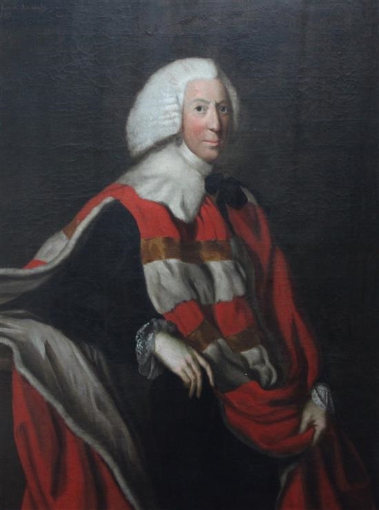 British School, 18th Century Portrait of John Gore, 1st Baron Annaly