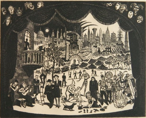 All The World is A Stage by Ralph Fabri, circa 1940