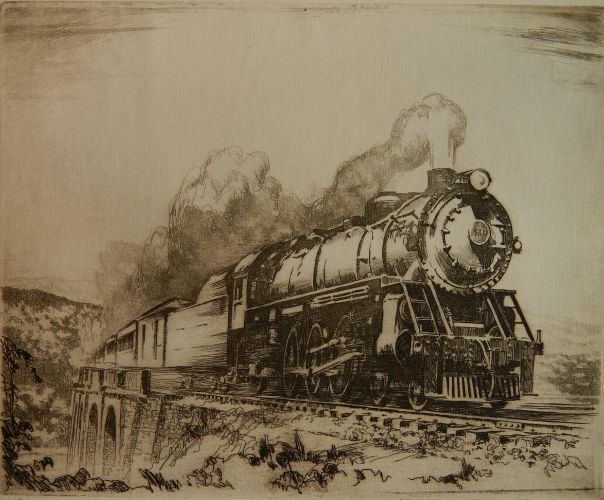 Otto Kuhler | Locomotive (Circa 1940) | MutualArt