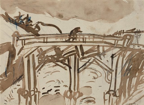 LE PONT by Marc Chagall, 1910