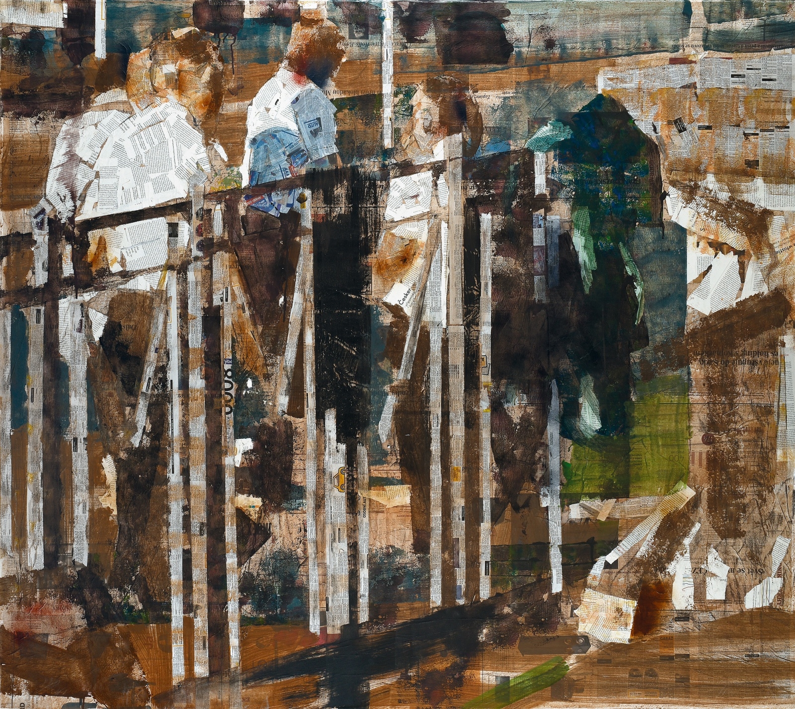 Artwork by Zbynek Sedlecky, áěí, Made of mixed media on canvas