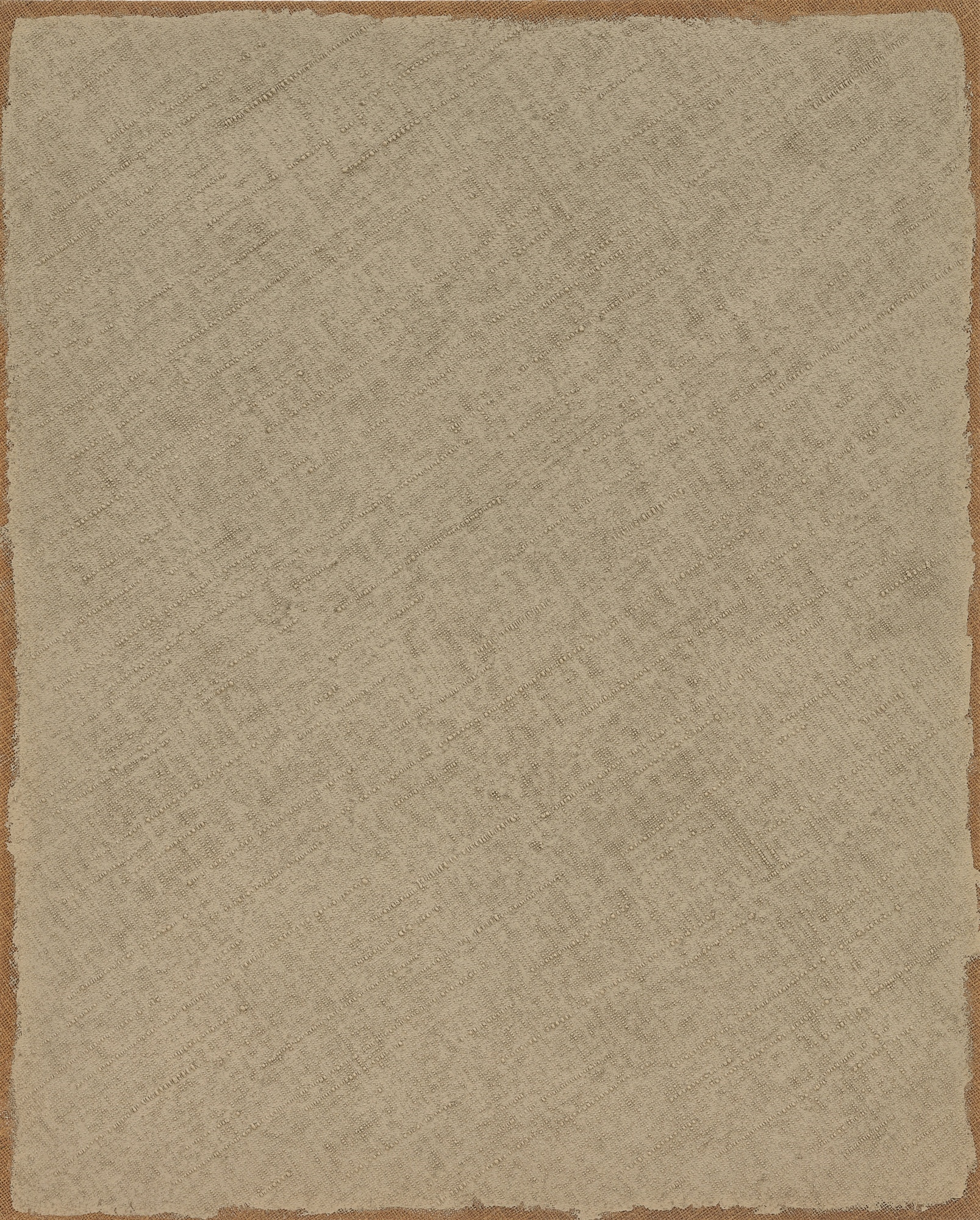 Artwork by Ha Chong-Hyun, CONJUNCTION NO. 79-22, Made of oil on hemp cloth