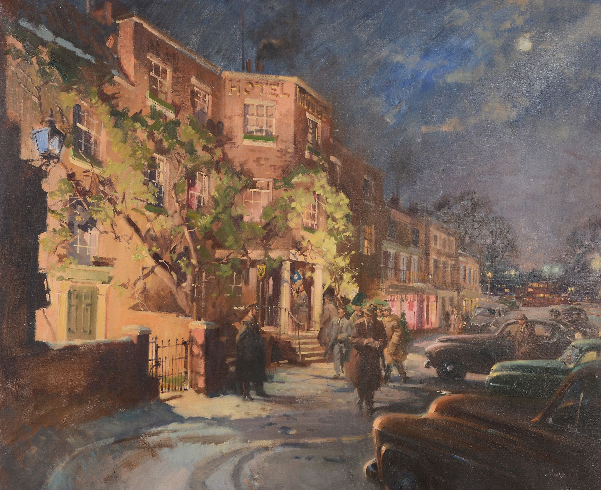 Terence Cuneo The Post Office Tower from Clipstone Street MutualArt