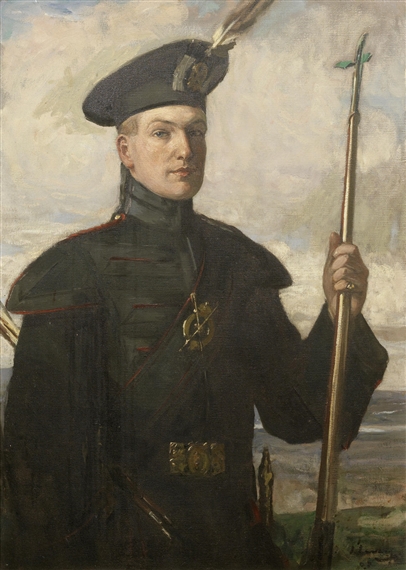Sir Patrick Ford in the uniform of a Royal Archer