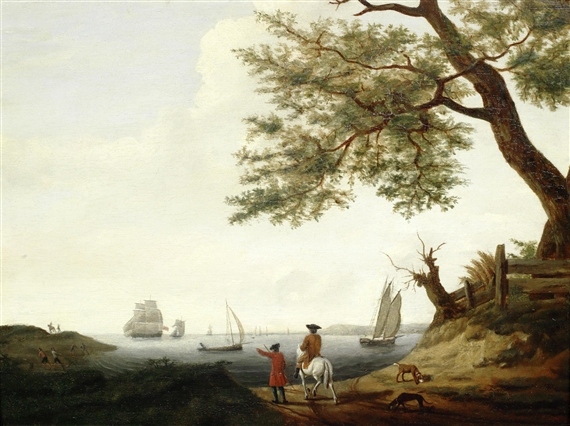 Looking out across a bay