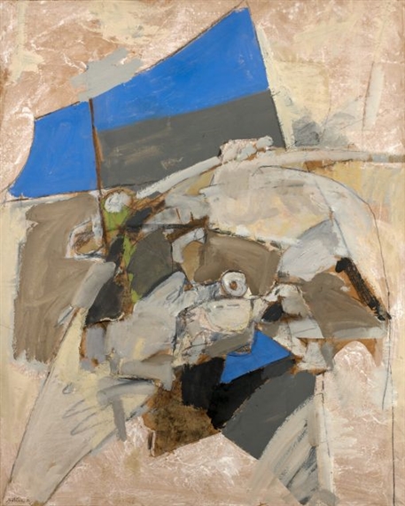 TRACE GRIS ET BLEU by Albert Bitran, 1972