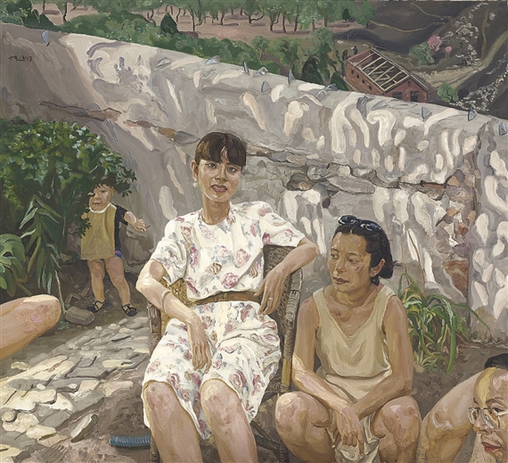 RELAXING IN SPRING by Liu Xiaodong, 1993