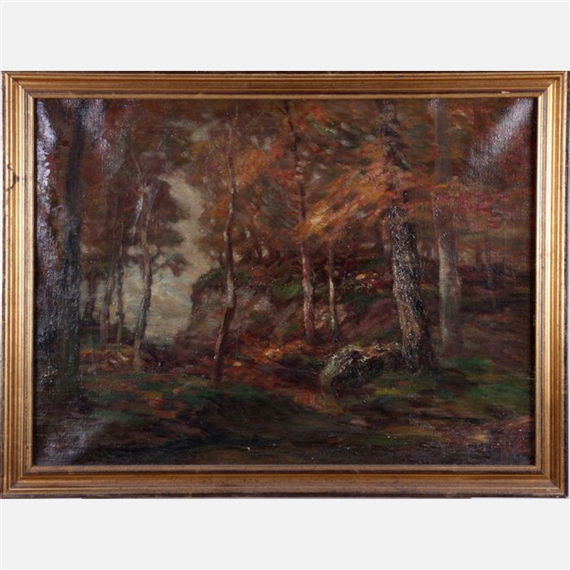 Autumn Forest Scene by John Semon