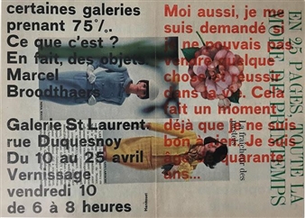Marcel Broodthaers: Invitation to a Voyage - Alden Projects