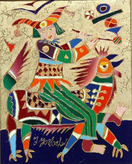 Juggler on Animal by Yuri Gorbachev, 1996