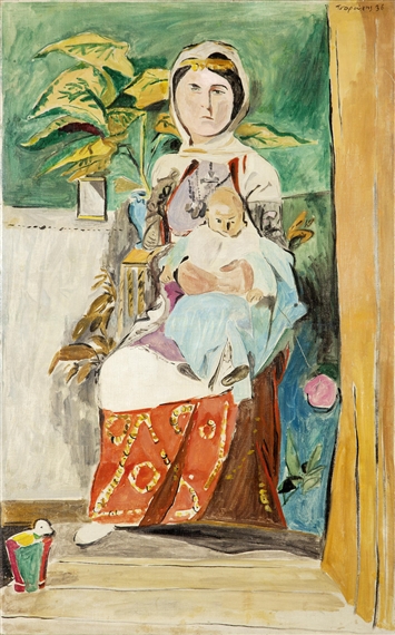 Mother and child by Yannis Tsarouchis, 1936