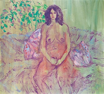 Nude on a Couch - Violet Owen