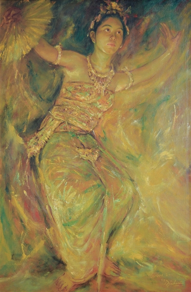 BALINESE DANCER by Trubus Sudarsono, 1962