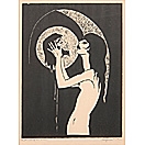 5 works: I have kissed thy mouth (from Salomé series), Refugee, Sailor's Hangout, Woman & Adam and Eve by Benjamin Miller