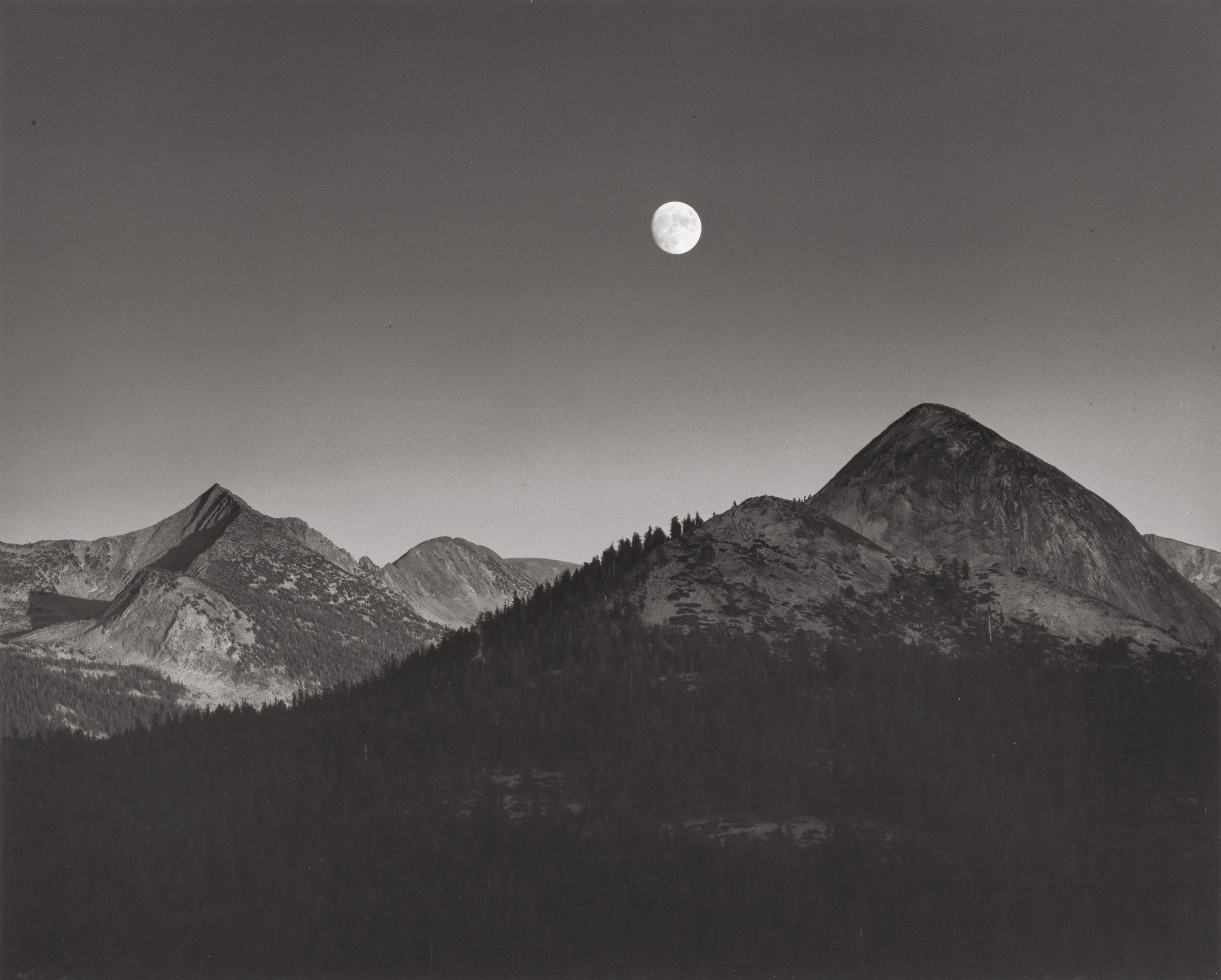 Ansel Adams | Moonrise from Glacier Point | MutualArt