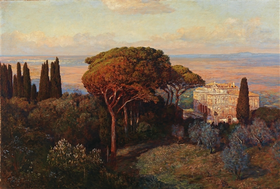 View of the Villa Falconier by Max Roeder, 1907