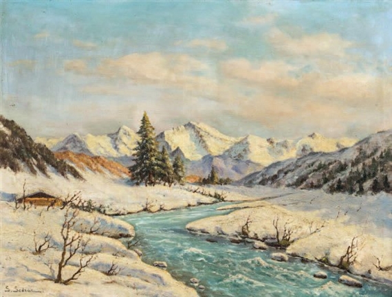 Paysage de montagne by Serge Agababian Sedrac