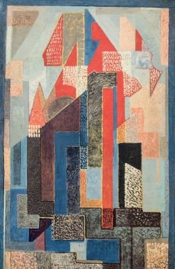 Artwork by Emmanuel Gondouin, Composition dite New York, Made of oil on canvas