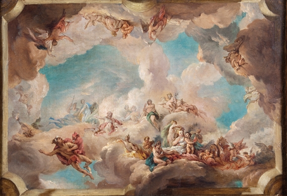 Lemoyne François | Apotheosis of Hercules (1736) | Artwork performance ...