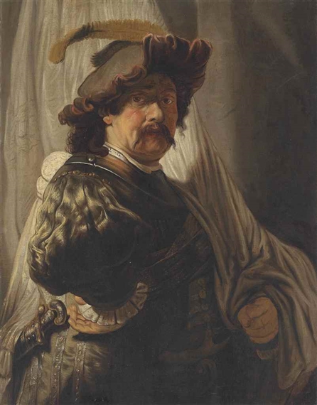 The standard bearer by Rembrandt van Rijn