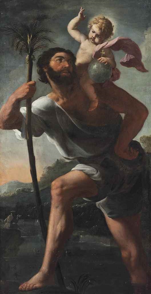 Italian School, 16th Century | Saint Christopher and the Infant Christ ...
