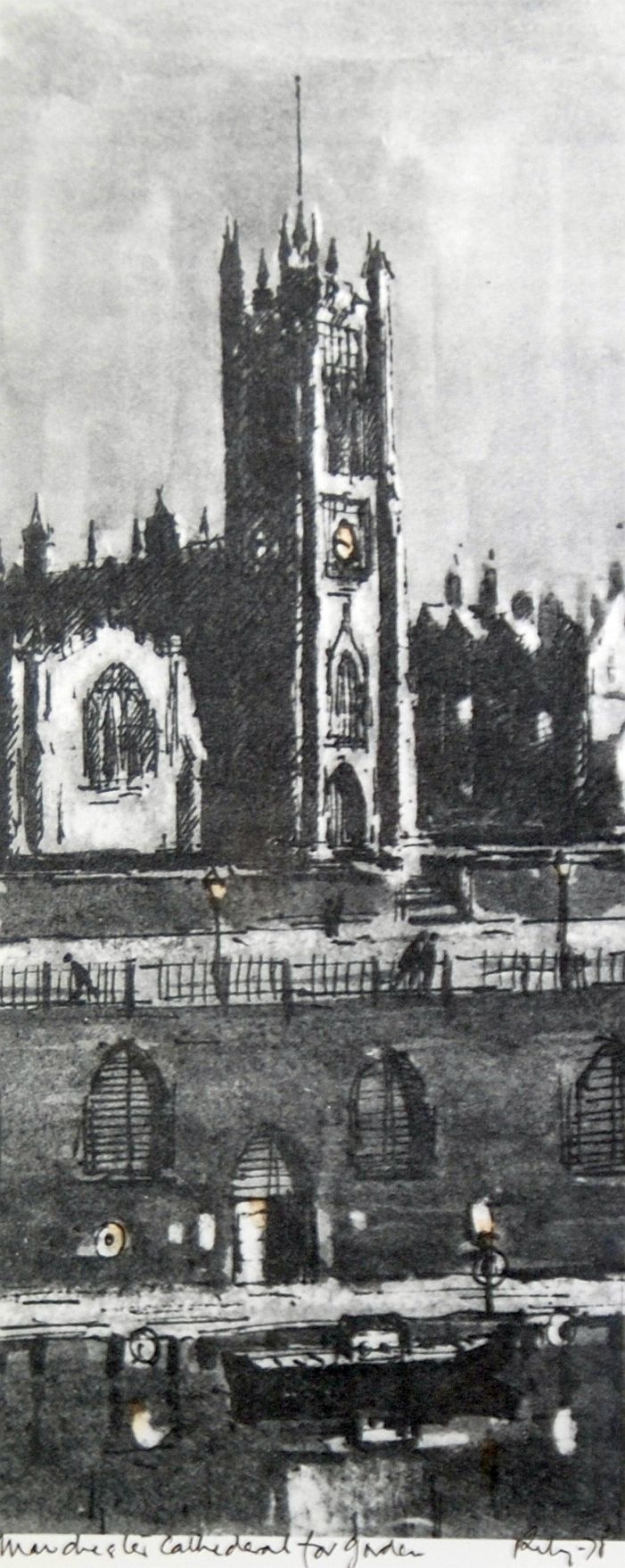 Harold Riley | Manchester Cathedral | MutualArt