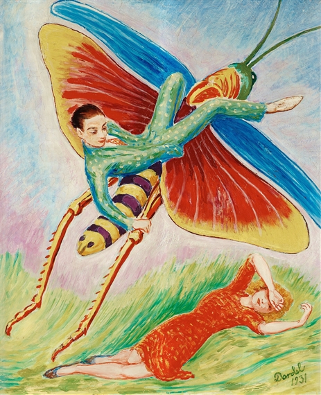 Gräshoppan (The grasshopper) by Nils Dardel, 1931