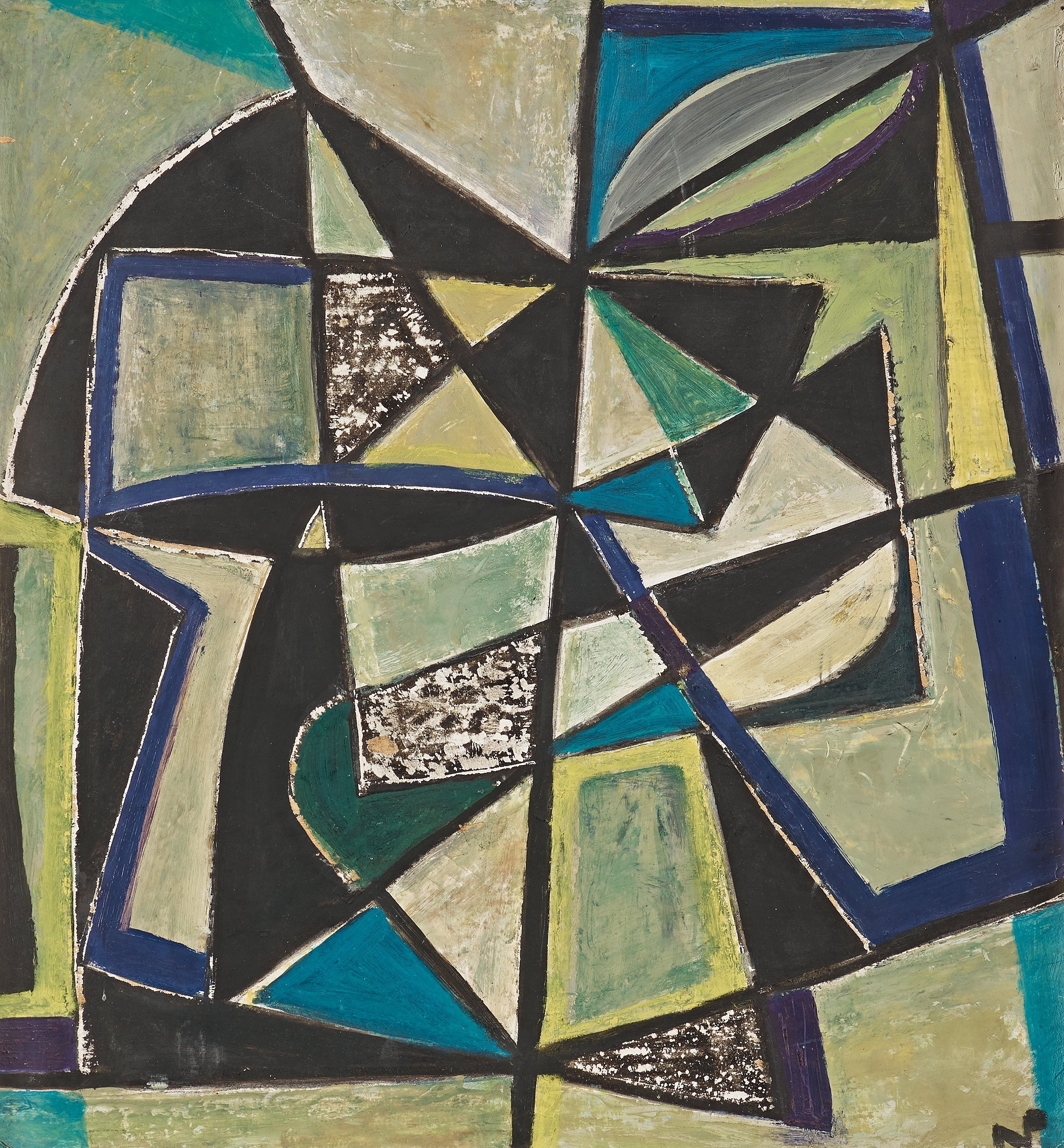 Artwork by Lars-Gunnar Nordström, Improvisation, Made of paper panel