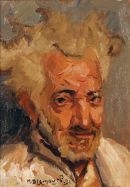 Artwork by Maurice Bismouth, LE VIEUX JUIF, Made of oil on panel