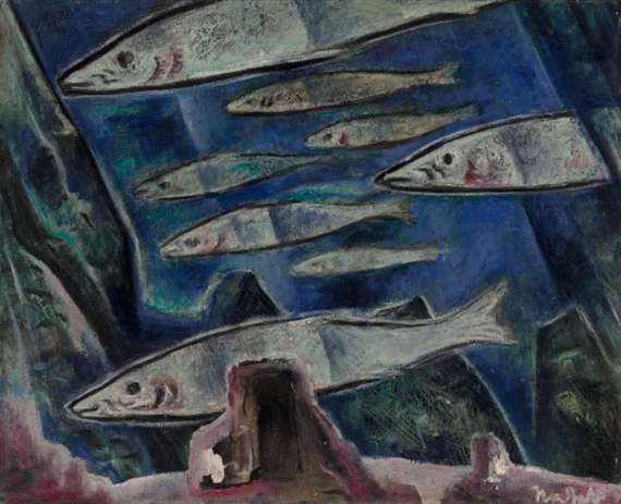 School of Fish by B.J.O. Nordfeldt, 1949