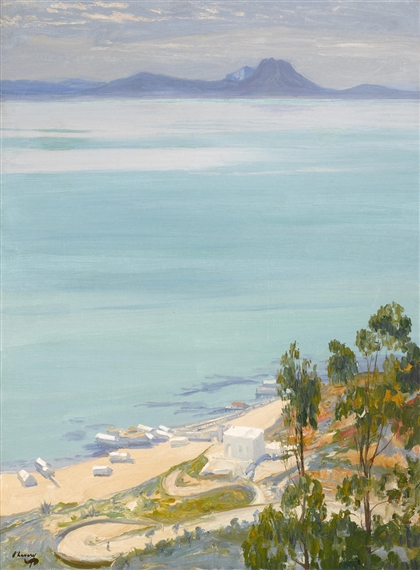 The bay of Tunis. Morning by John Lavery, 1919