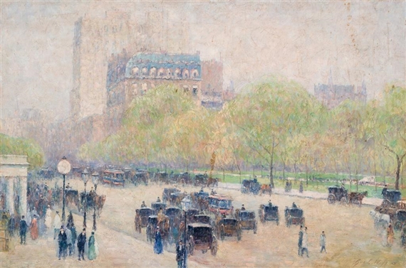 Spring Morning in the Heart of the City by Childe Hassam