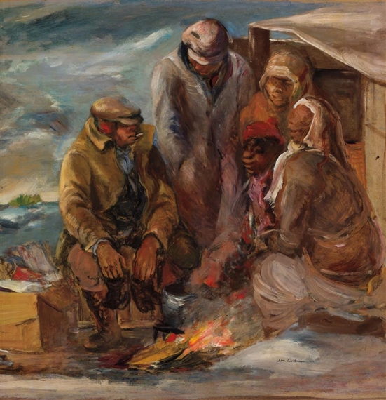 Around the Fire by Jon Corbino, 1941