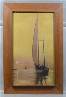 Sailboat at Sunset - Noel A. Smorto